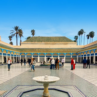 Palais Bahia Paleis in Marrakech met fontein